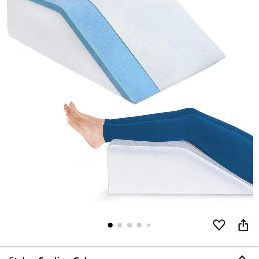 Blue and White Leg Elevation Pillow